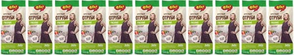 Отруби Ого! ржаные, комплект: 11 упаковок по 200 г