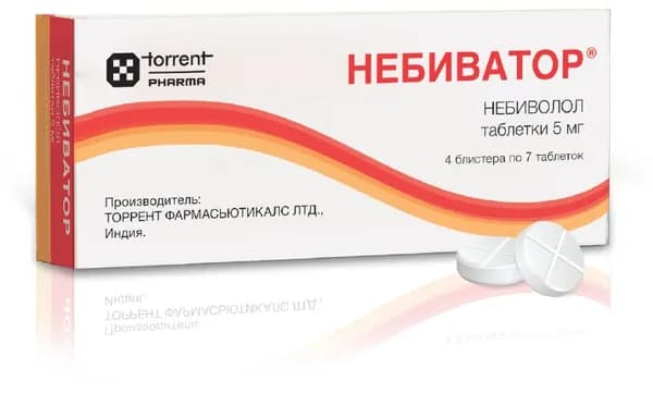Небиватор, таблетки 5 мг, 28 шт.