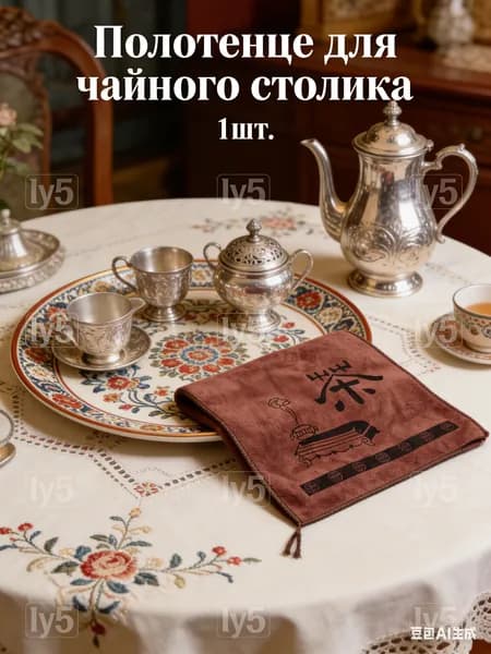 Салфетка сервировочная Замша искусственная 30x30см, 1шт.