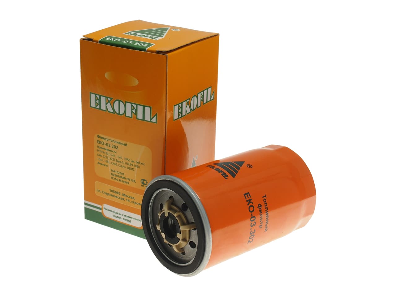 Фильтр топливный foton тонкой очистки (дв.perkins) ekofil