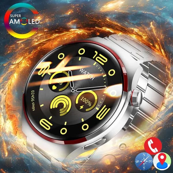 SACOSDING Смарт-часы, 47mm, Серебристая сталь B