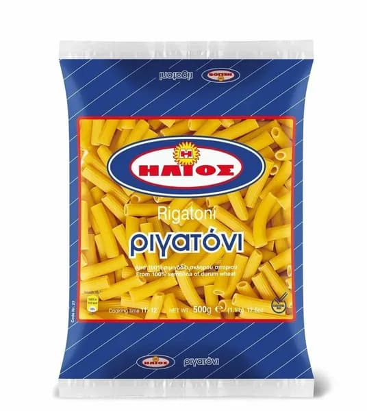 Макаронные изделия HELIOS "Rigatoni" 500 гр 2шт