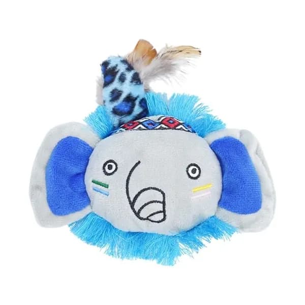 Мягкая игрушка для кошек с кошачьей мятой, - Слон