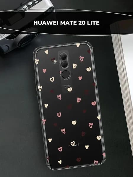 Чехол на Mate 20 Lite с сердечками