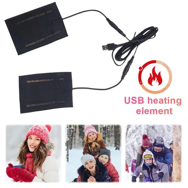 USB-нагревательная пластина из углеродного волокна для перчаток