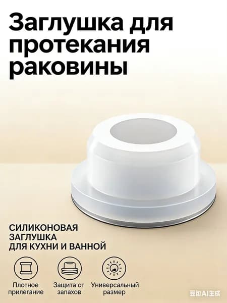Заглушка для перелива раковины, диаметр от 22 до 24 мм / пробка для перелива раковины - 1 шт.
