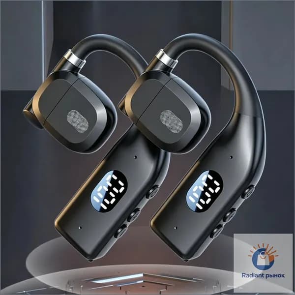 Наушники беспроводные с микрофоном, Bluetooth, USB Type-C, черный
