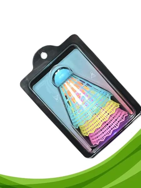 3 шт. Светящиеся ветроустойчивые бадминтонные воланы с LED подсветкой для взрослых и детей
