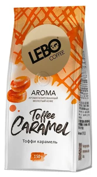 Кофе молотый Lebo Aroma Toffee Caramel, м/у, 150 г