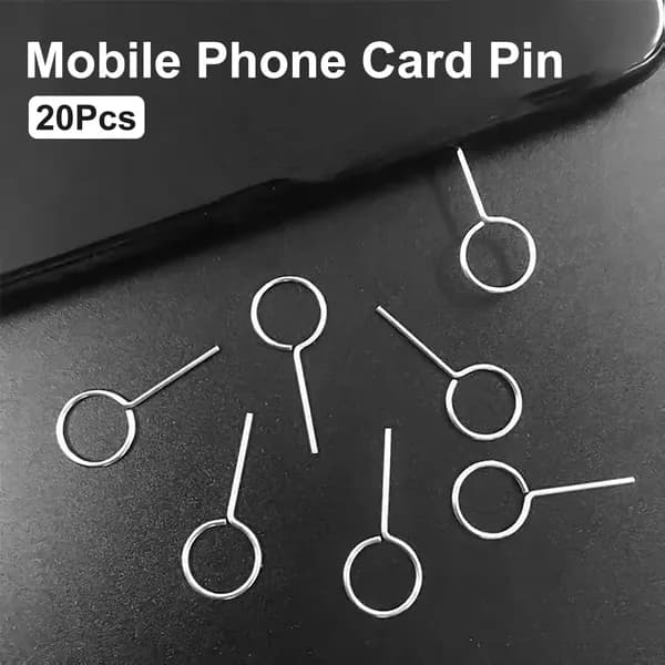 Ключ скрепка для слота SIM-карты телефона, для сим карты 20 шт