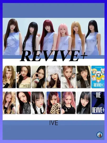 Звёздные карточки, IVE, второй альбом REVIVE+, набор 12 штук