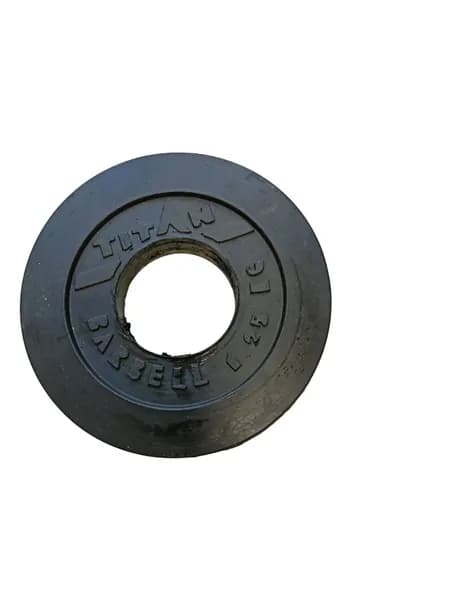 Диск для штанги тренировочный обрезиненный 51мм 1,25 кг черный BARBELL