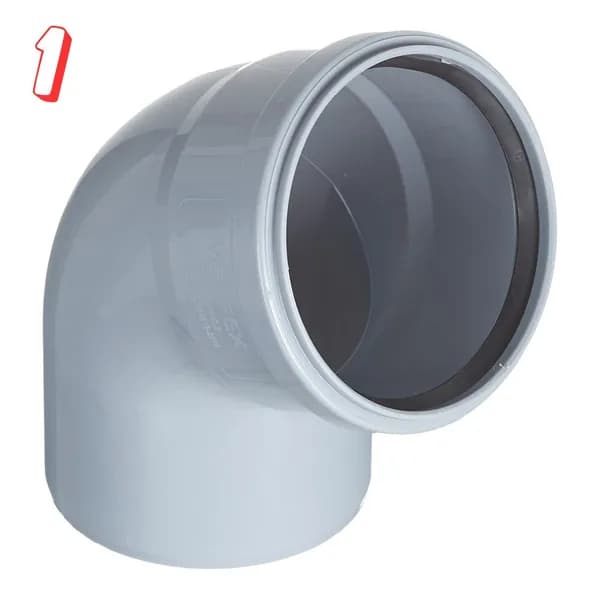 Отвод Valfex d110 мм 67 пластиковый для внутренней канализации (20132110), 0.2 кг, (набор из 1 шт)