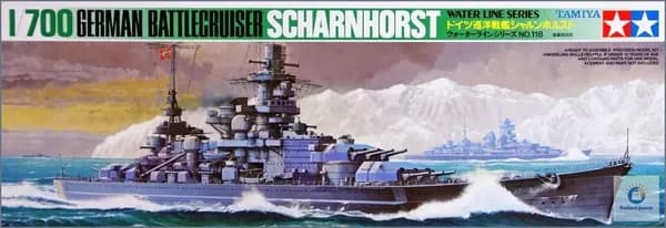 Tamiya 77518 1/700 WWII Немецкий Battlecrusier Scharnhorst сборная модель корабля