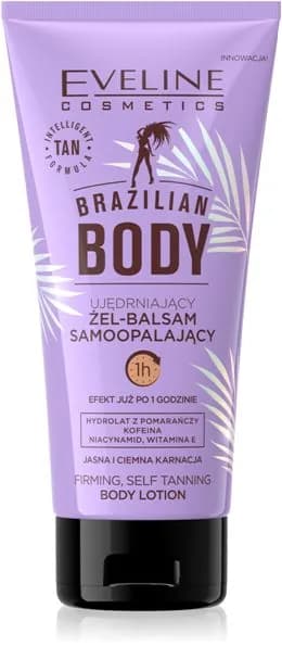 Eveline Cosmetics Лосьон для тела Укрепляющий с эффектом автозагарa Brazilian Body, 150 мл