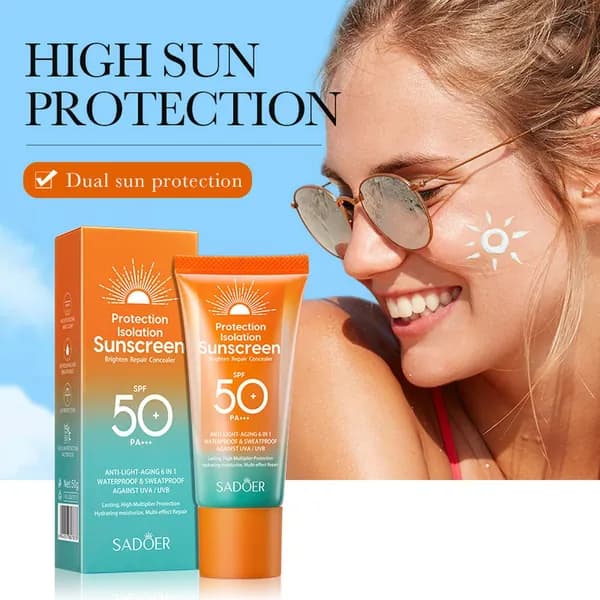 SADOER Двухтрубный солнцезащитный крем 50g
