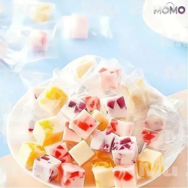 Вкусные мягкие конфеты с соком лактобактерий, смешанные вкусы (100 г, около 15штук), китайские закуски на каждый день