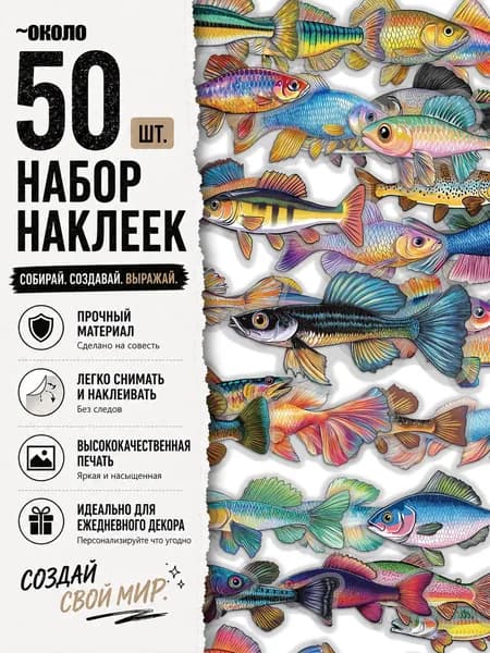 Стикеры 50 шт., листов: 50