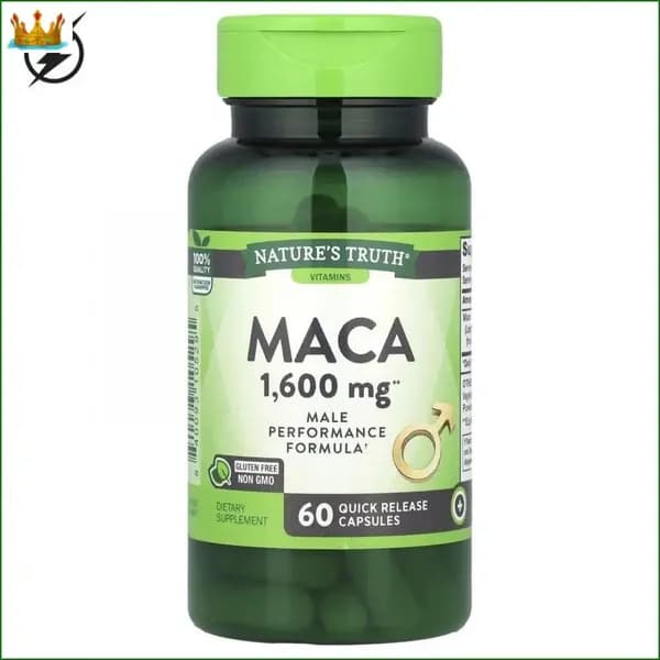 Nature's Truth, мака, 1600 мг, 60 капсул с быстрым высвобождением.