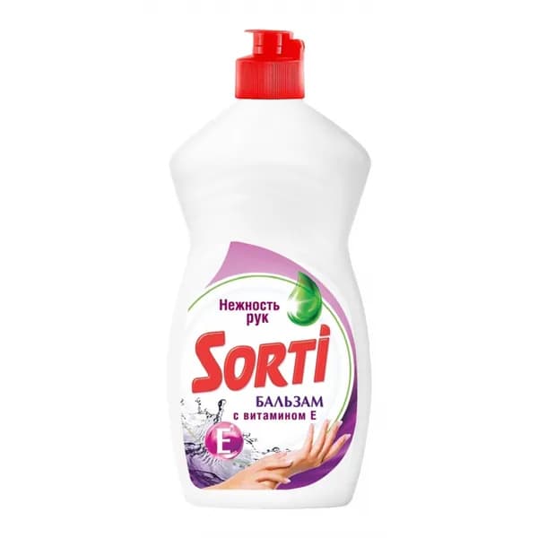 Sorti Средство для мытья посуды, бальзам с витамином Е, 450г