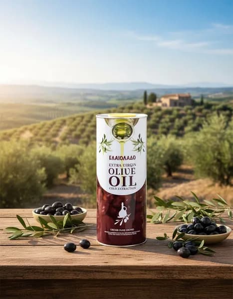 Масло оливковое Extra Virgin Olive Oil, Elaiolado, 1 л (Греция), GERYRA S.A.