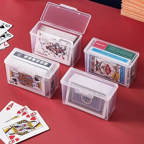 4 коробки для хранения игральных карт-упаковка из штук (Без игральных карт)