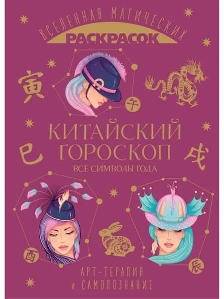 Раскраска. Китайский гороскоп. Все символы года