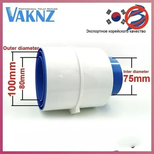 PVC Обратный клапан вентиляционного канала туалета 75mm-110mm