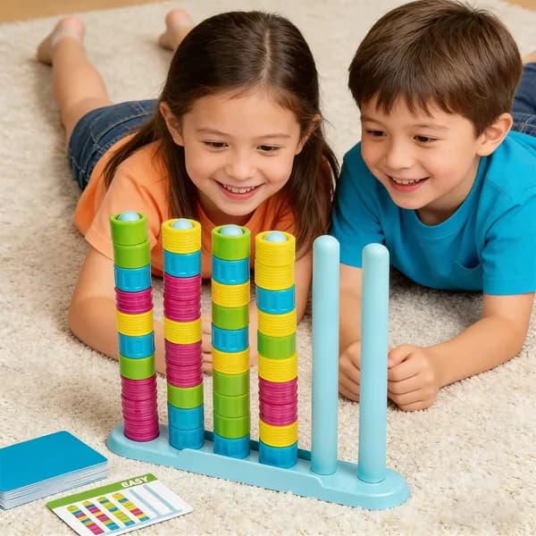 Деревянная игра Цветной тетрис для одного или нескольких игроков