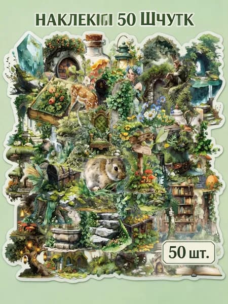 Наклейки, листов: 50