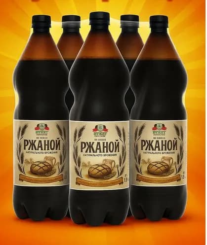 Квас Букет Чувашии Ржаной 1.5 л, 6 шт