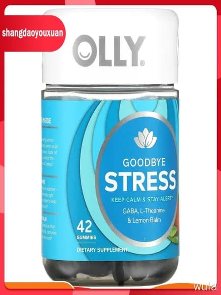 OLLY, Goodbye Stress, ягодная вербена 42 жевательных мармеладки