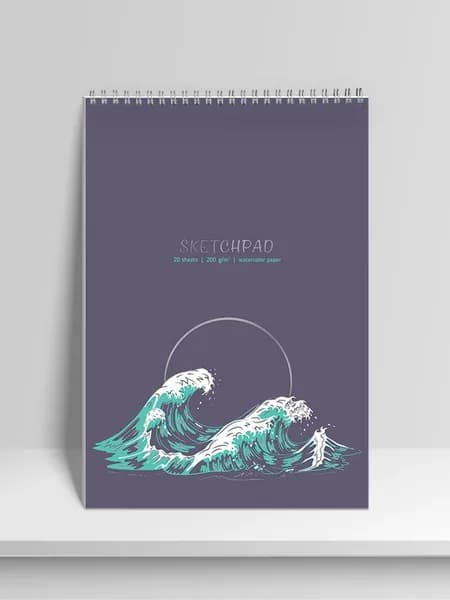 Скетчбук Seventeen A4, на спирали, 200 г/м2, 20 л