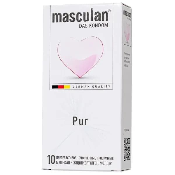 Супертонкие презервативы Masculan Pur - 10 шт., Masculan