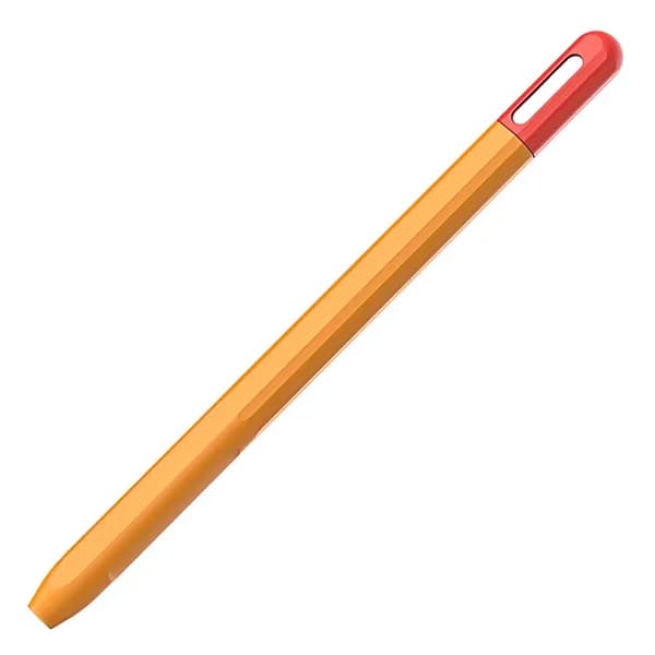 Чехол для Apple Pencil USB-C из силикона оранжево-красного цвета
