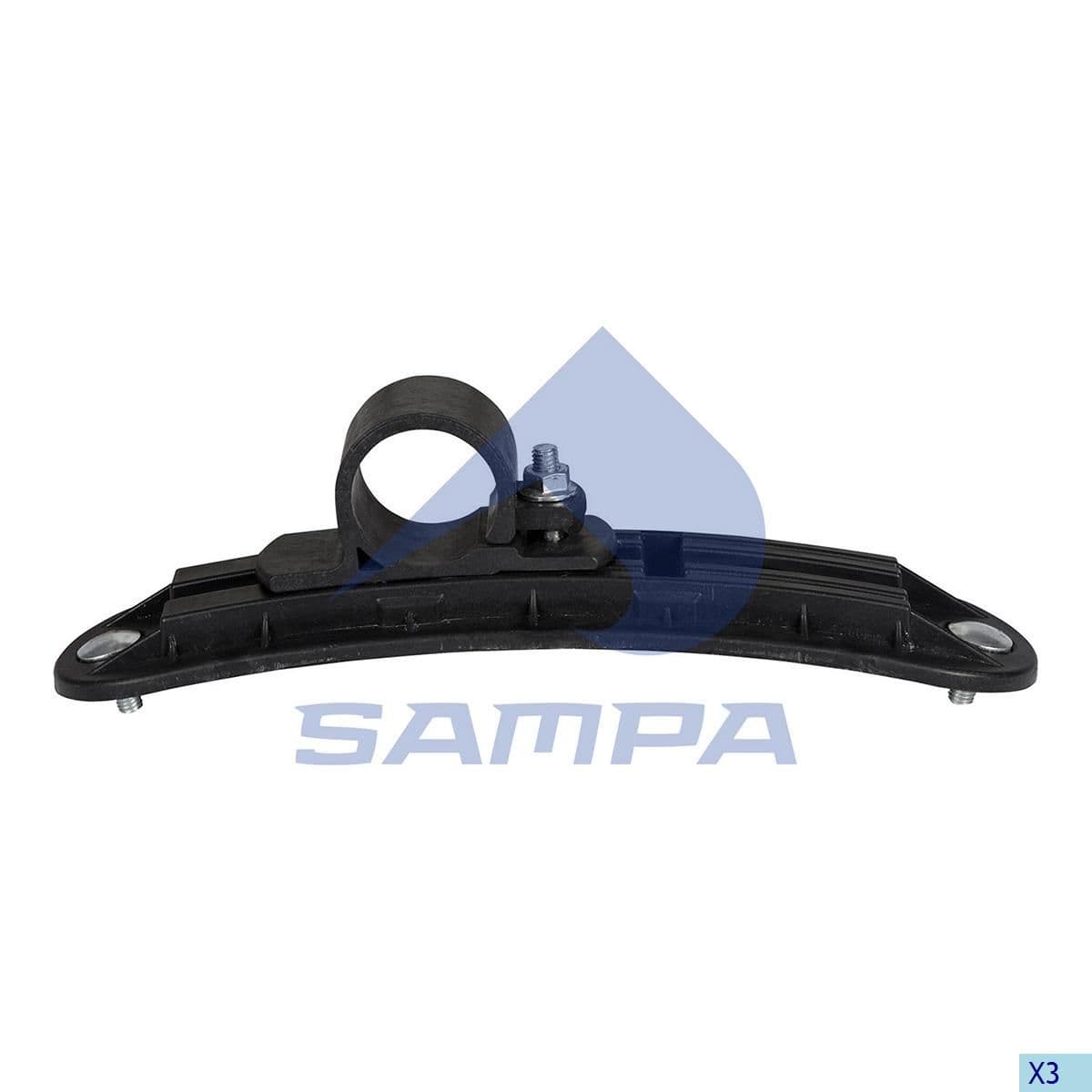 Кронштейн крепления крыла пластиковый (под трубу) D-42 L-290 1895 0020 SAMPA