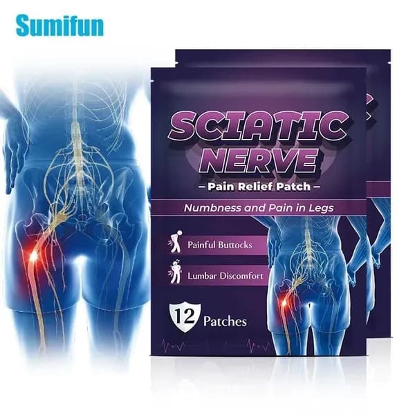 Пластырь обезболивающий Пластыри обезболивающий Sumifun Sciatic Nerve Patch 12pcs, 12 шт.