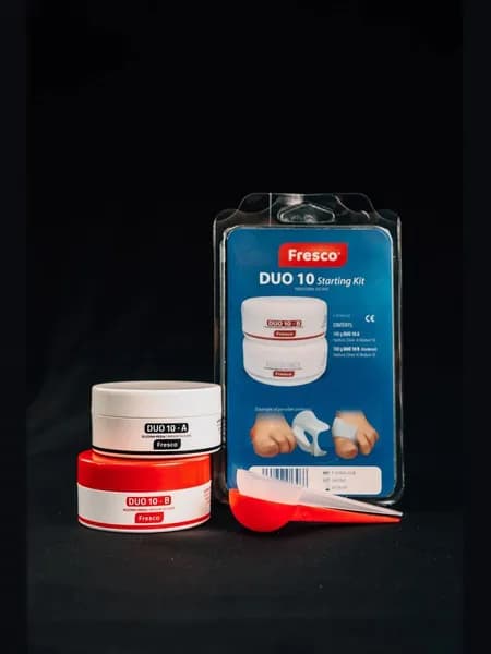 Силикон для ортозов (ортезов) Fresco DUO 10-Стартовый набор-A+В, средняя жесткость