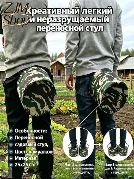 Садовая скамейка 25х25х25 см