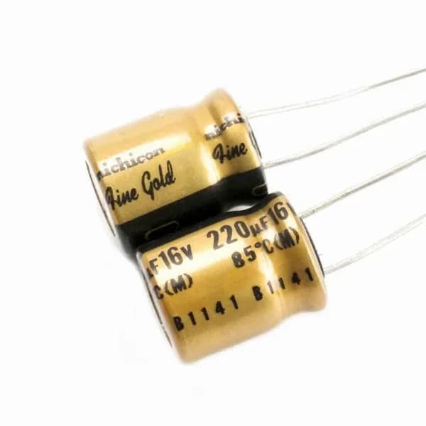 2шт 16В 220мкФ Электролитический конденсатор серии NICHICON FG Fine Gold аудио конденсатор Hi-Fi 220uF 16V 10x12мм