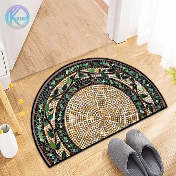 Коврик придверный 40x60 см коричнево-красный
