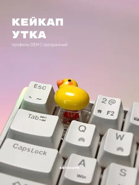 Кейкап утка для механической клавиатуры