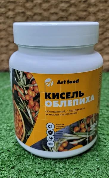 Арт Лайф Кисель Облепиха, 300 грамм. комплекс основных витаминов, натуральный облепиховый сок и растительные экстракты Артлайф Art Life