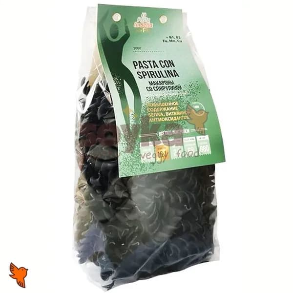 Макароны со спирулиной Pasta la Bella, 300г