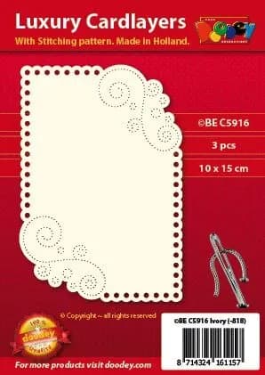 Подложка для открытки A6 "bigg curl round" (10.5 х 14.85 см.) / Doodey, артикул BEC5916