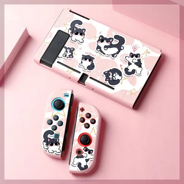 Тематический защитный чехол, Съемная мягкая оболочка для Nintendo Switch, Мягкий силиконовый чехол для Switch_NS_ НАЙДЕННАЯ корова-кошка