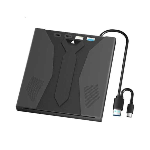Внешний оптический привод USB 3.0 Type C с щелевой загрузкой, тонкий дизайн и Plug and Play для различных устройств, скорость 5 Гбит/с