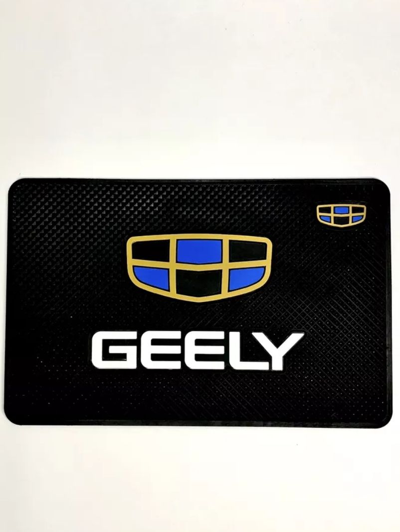 Коврик противоскользящий для телефона, ключей, очков на панель/Geely