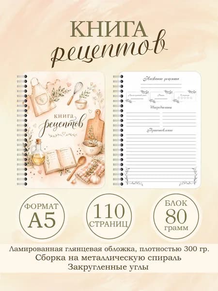 Книга для записи рецептов