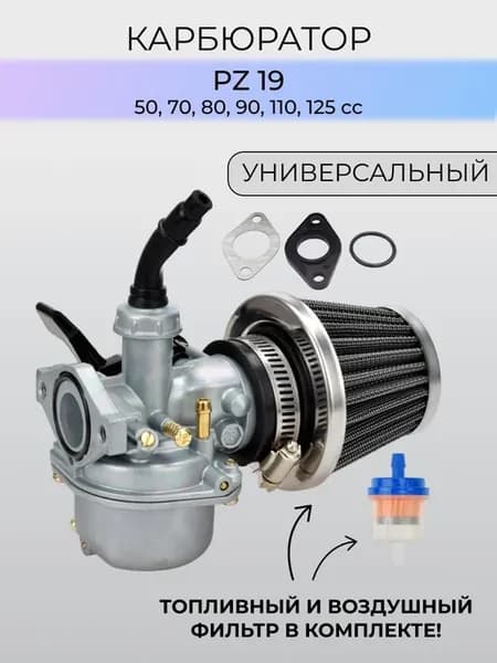 Карбюратор PZ19 с фильтрами воздуха и топлива